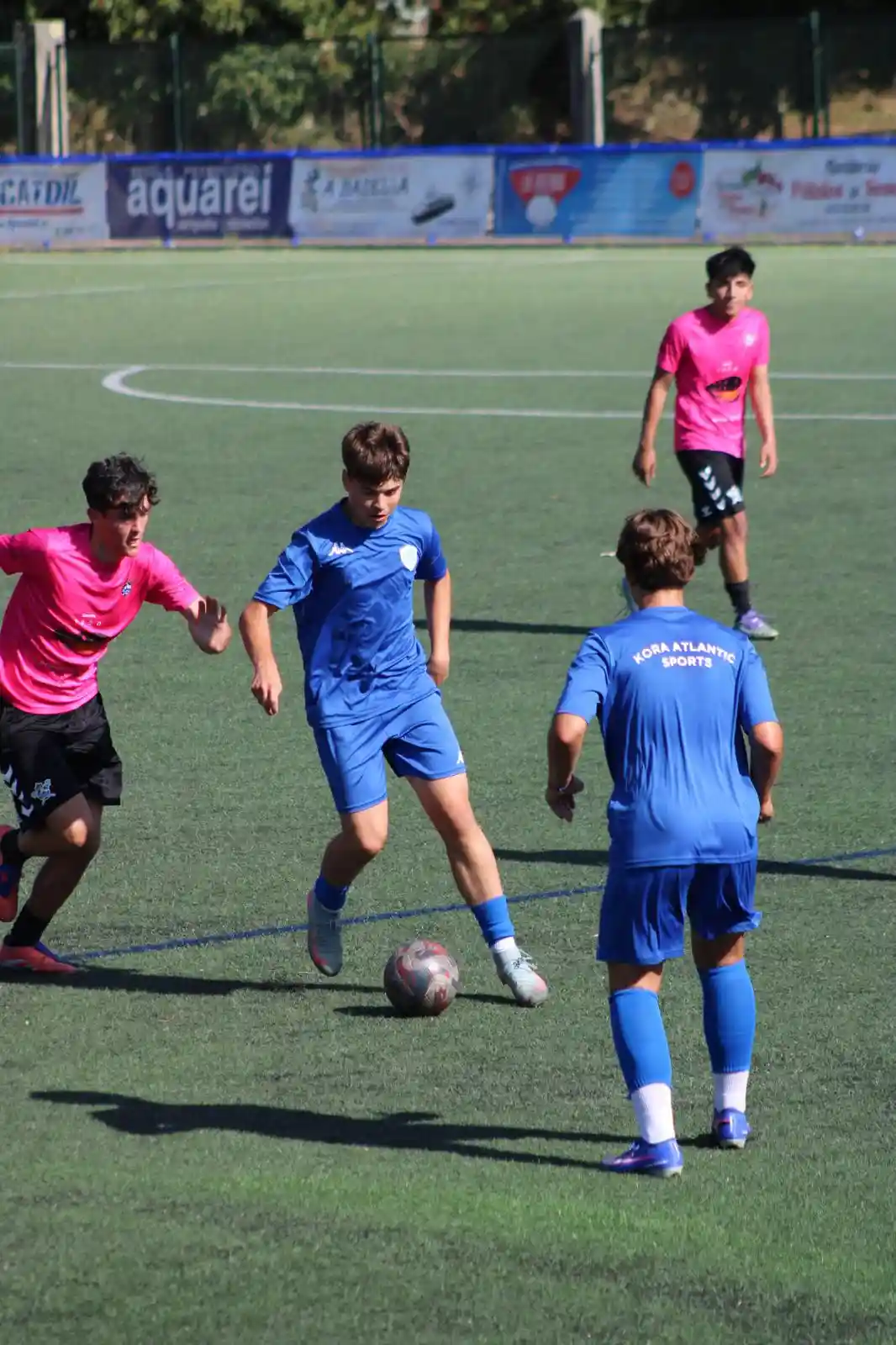 Kora Atlantic Sports players in a training match in Vilagarcía de Arousa